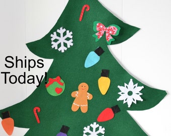 Felt Christmas Tree for pretend play
