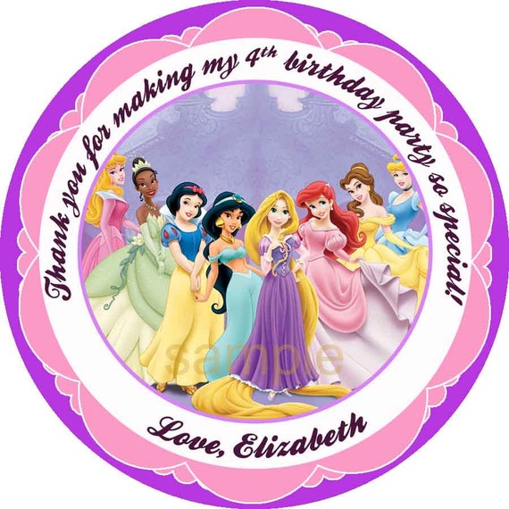 disney princess favor tags disney prince favor tags thank