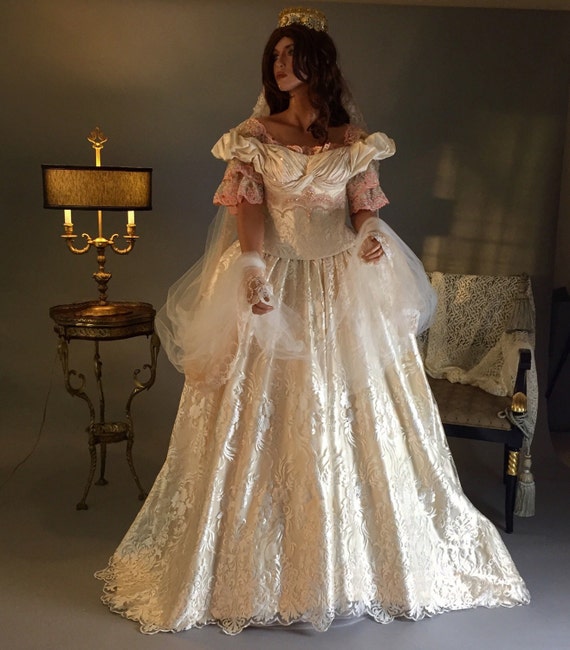 Victorian Wedding Dress Victorian Corset Lace Wedding Dress