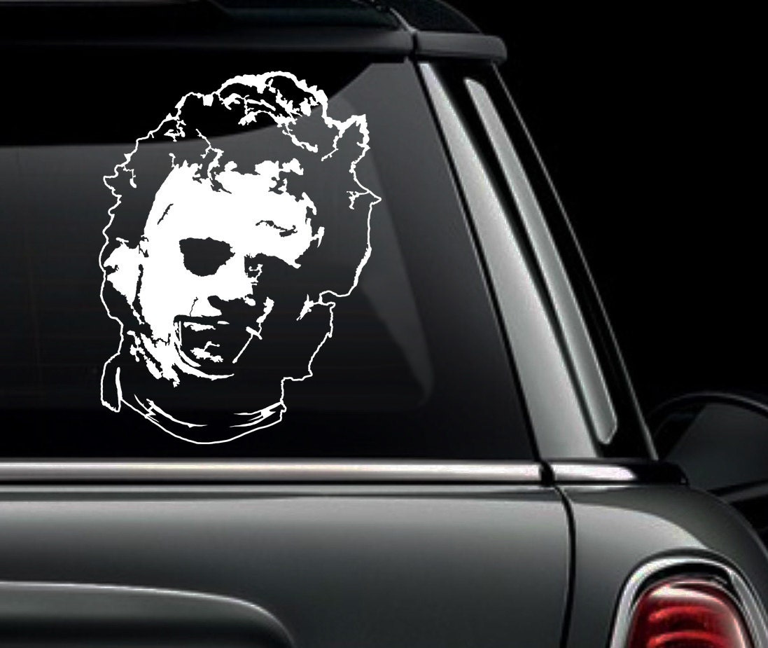 Leatherface Texas Chainsaw Massacre die cut vinyl decal