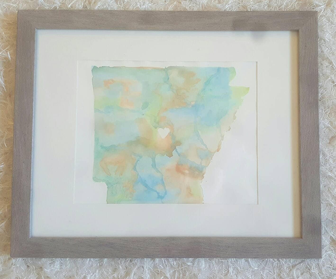 8x10 Arkansas Watercolor Print