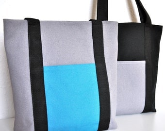 NEW Made to Order canvas tote bag, make your canvas bag, choose the colors and the straps