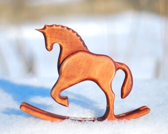 birthday gift for baby shower gift for son baby gift boy wood decor horse wooden art hand carved animals rocking unicorn friendly toys