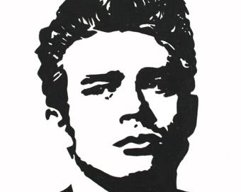 James Dean hand-drawn drawing / painting