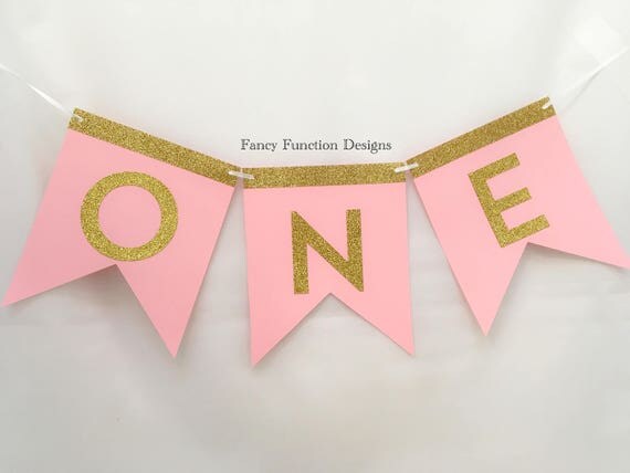 Birthday banner Gold White Happy Birthday Banner Party