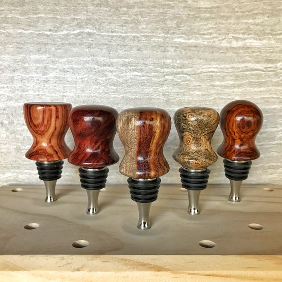 Wooden Wine/Liquor Bottle Stopper made with Handcrafted Exotic