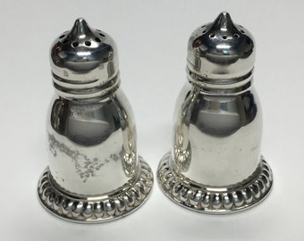 Vintage Birks Sterling Silver Salt & Pepper Shakers Gadroon Rim