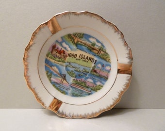 Ashtray Souvenir, Vintage, 1000 Islands, New York