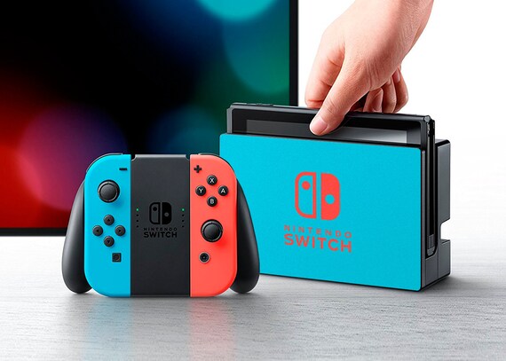 PRE-ORDER - Red and Blue Nintendo Switch Dock Skins