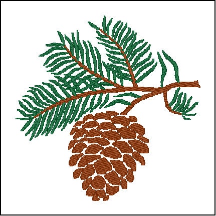 free embroidery pine trees patterns
