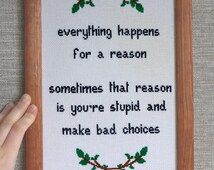 Unique stupid quotes  related items Etsy