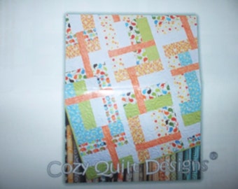 Quilt Kit ~ Corporate Ladder Connecting Threads~ Pattern + Fabrics ~ 60 x 70