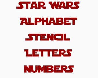 star wars letters etsy