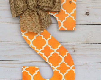 Monogram Door Hanger - Intial Door Hanger - Spring Door Hanger Monogram - Door Hanger - Door Decoration - Monogram Door Decor - Room Decor