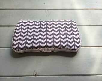 Grey Chevron, Wipe Case, Wipes Case, Baby Wipe Case, Baby Wipes Case, Wipes Holder, Travel Wipes Case, Diaper Bag, Baby Gift, Baby Shower