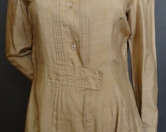 Vintage 1980s/80s 1990s/90s Cream Silk BLOUSE Pauline Trigère