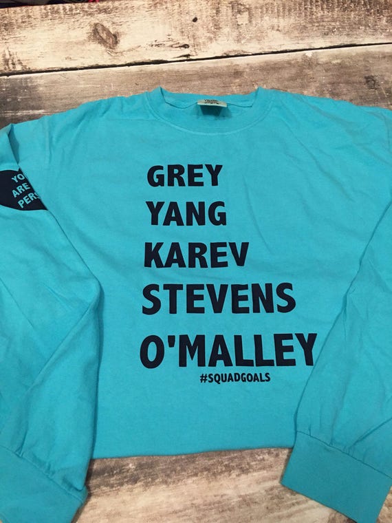 grey's anatomy squad goals shirt