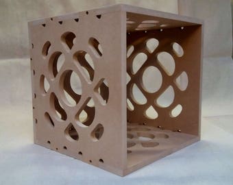 12" Vinyl Record Storage Box Cube - Bubble Design - Stackable