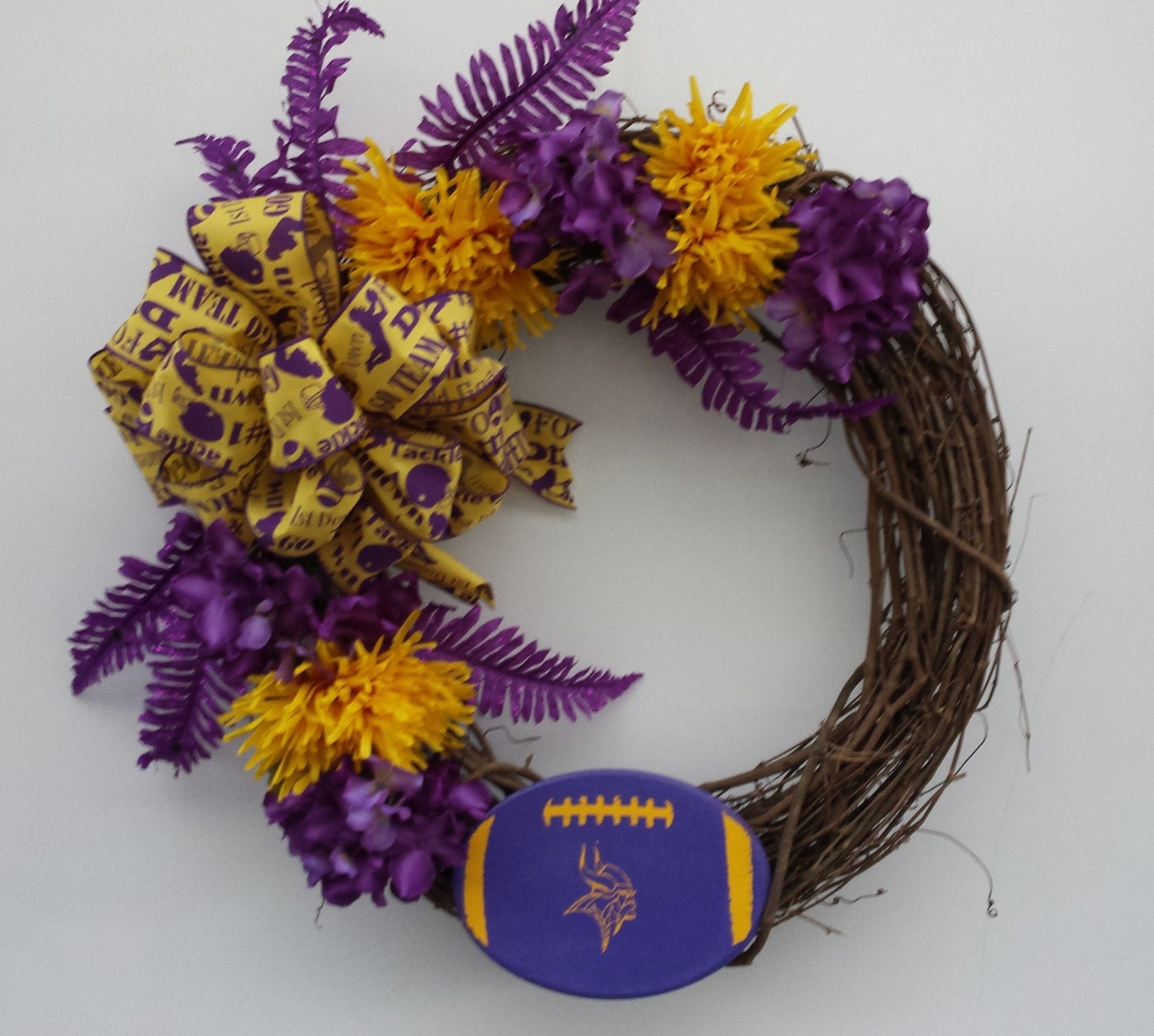 Minnesota Vikings Wreath Front Door Wreath Entryway Wreath