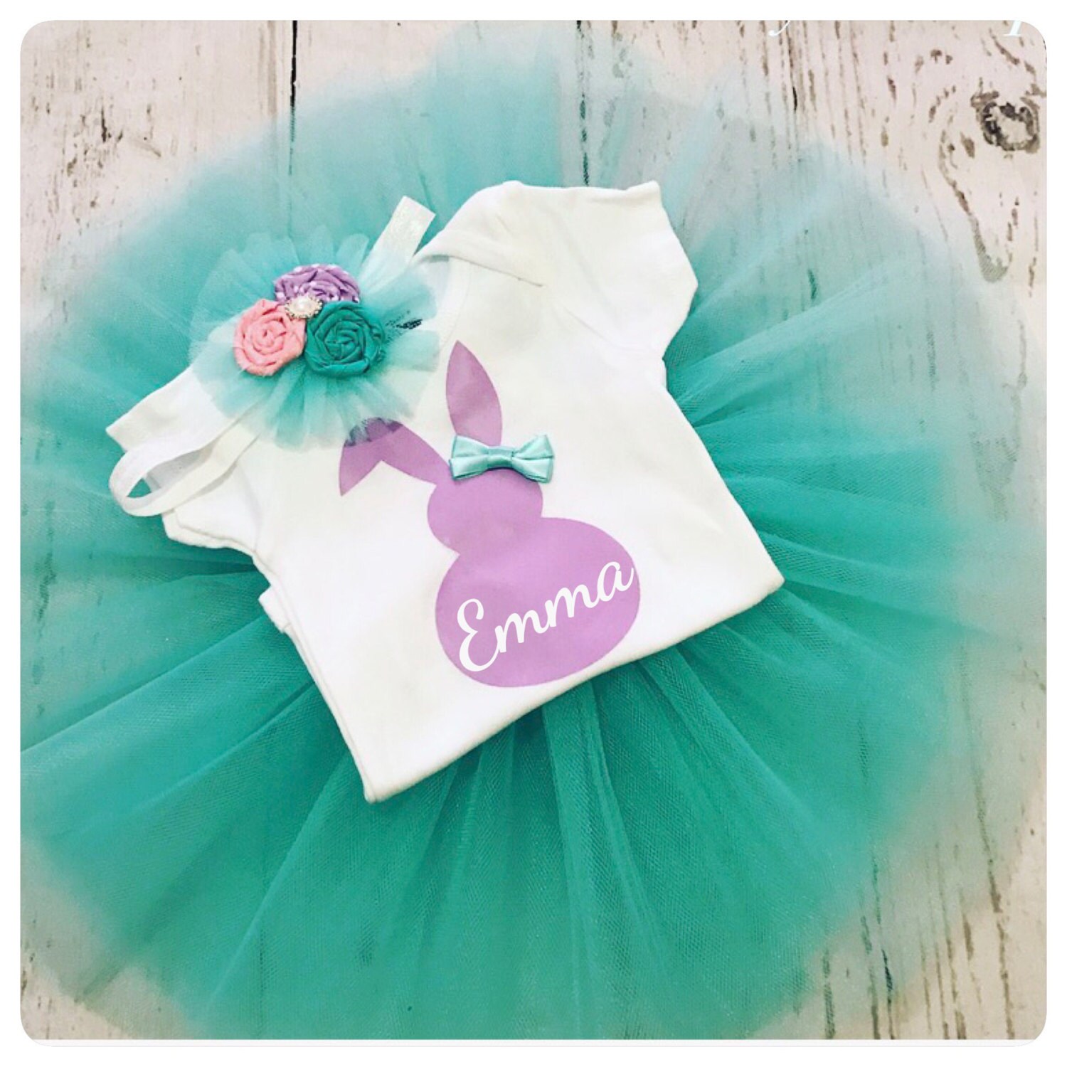 Baby girl Easter set Easter outfit baby girl by CreationsBabyB