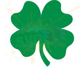 Four Leaf Clover SVG Files for Cutting Shamrock Cricut - SVG Files for Silhouette - Instant Download