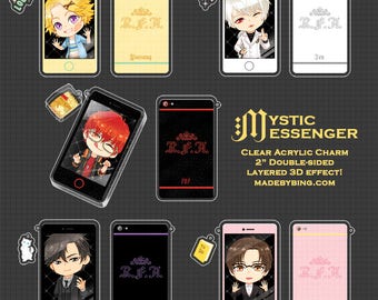 Mystic Messenger Phone Acrylic Charms