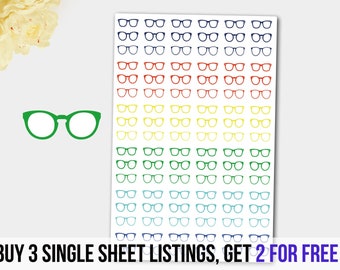 Eyeglass Stickers in Band of Colors!