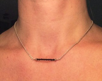 Nice necklace silver and onyx