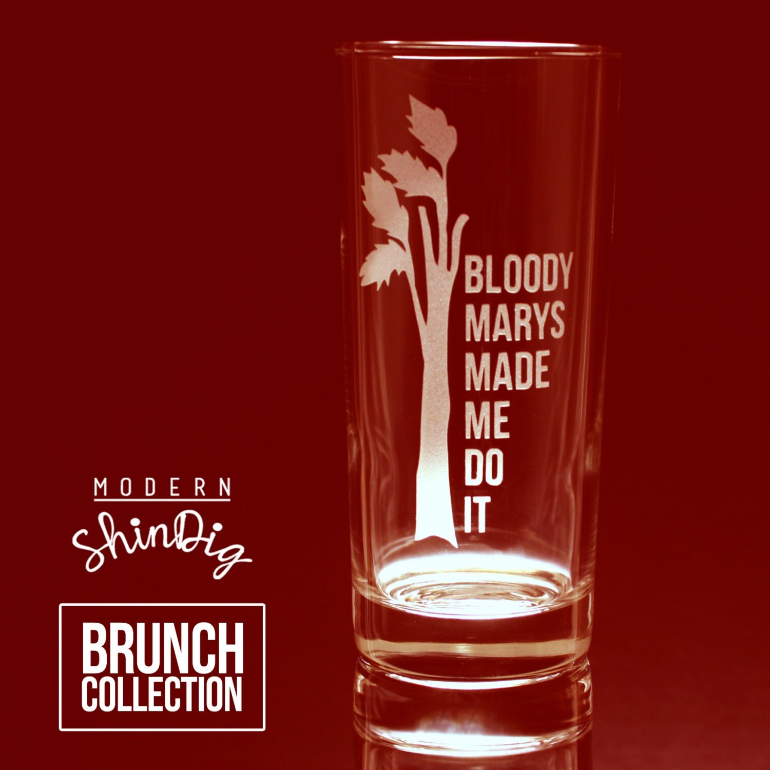 Single Bloody Mary Glass Single Highball 16oz Cocktail or