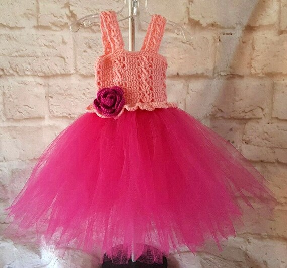 Tutu dress Baby girl dress Crochet dress Baby girl tutu