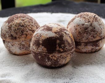 S'mores Bath Bomb/Fizzy- Toasted Marshmallow Bath Bomb, Summer Bath Fizzy