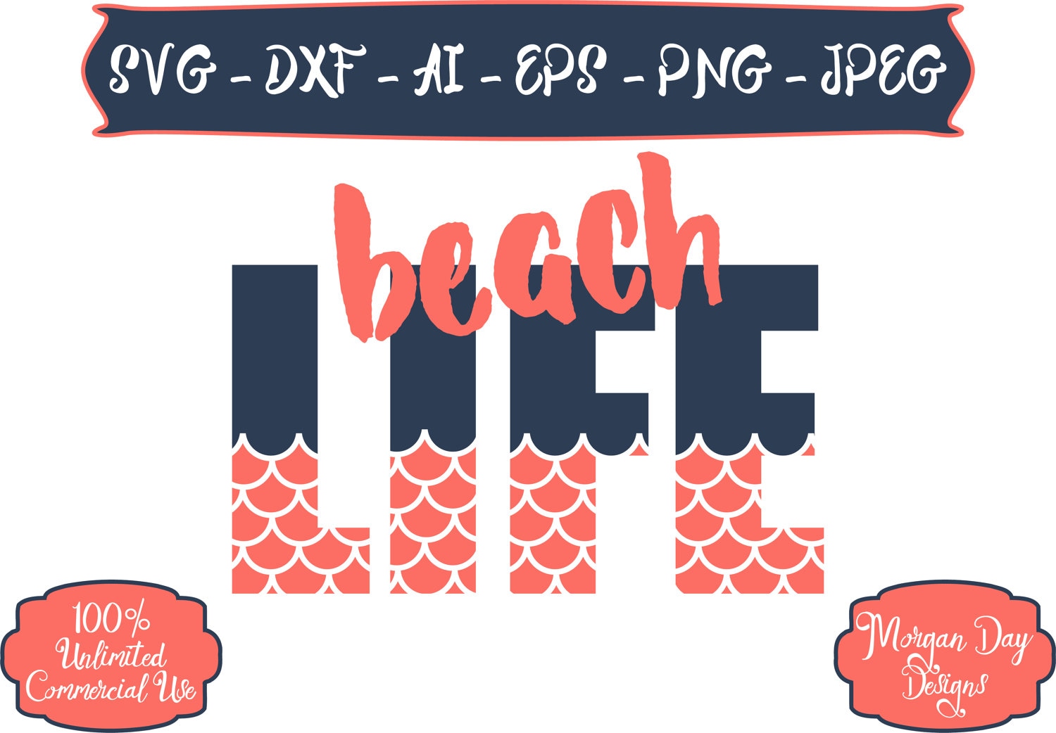 Beach Life SVG Beach SVG Vacation SVG Summer svg Files