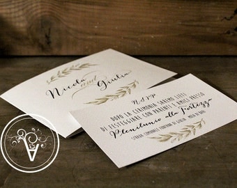 wedding invitation love shabby participation