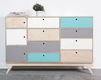 BLISS.1 customized handmade plywood bureau / chest of drawers / scandinavian design // original gift / kids interior