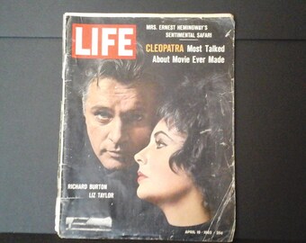 Life Magazine, April 19, 1963, Elizabeth Taylor, Richard Burton