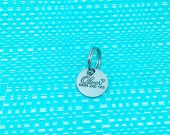 Personalized Cat Tag, Cat Name Tag, Cat ID Tag, Custom Cat ID, Cat Name Tag, Cat Collar Name Tag, Kitten Collar, Small Cat Tag, Cat Gift