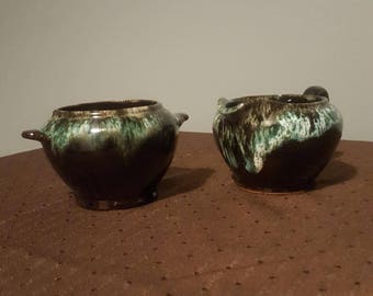 Creamer and Sugar Bowl from Royal Canadian Art Pottery- Vintage 1960's