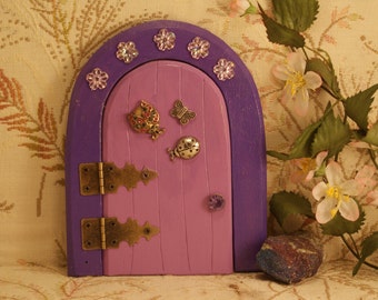 Fairy Door,  Purple with lady bugs