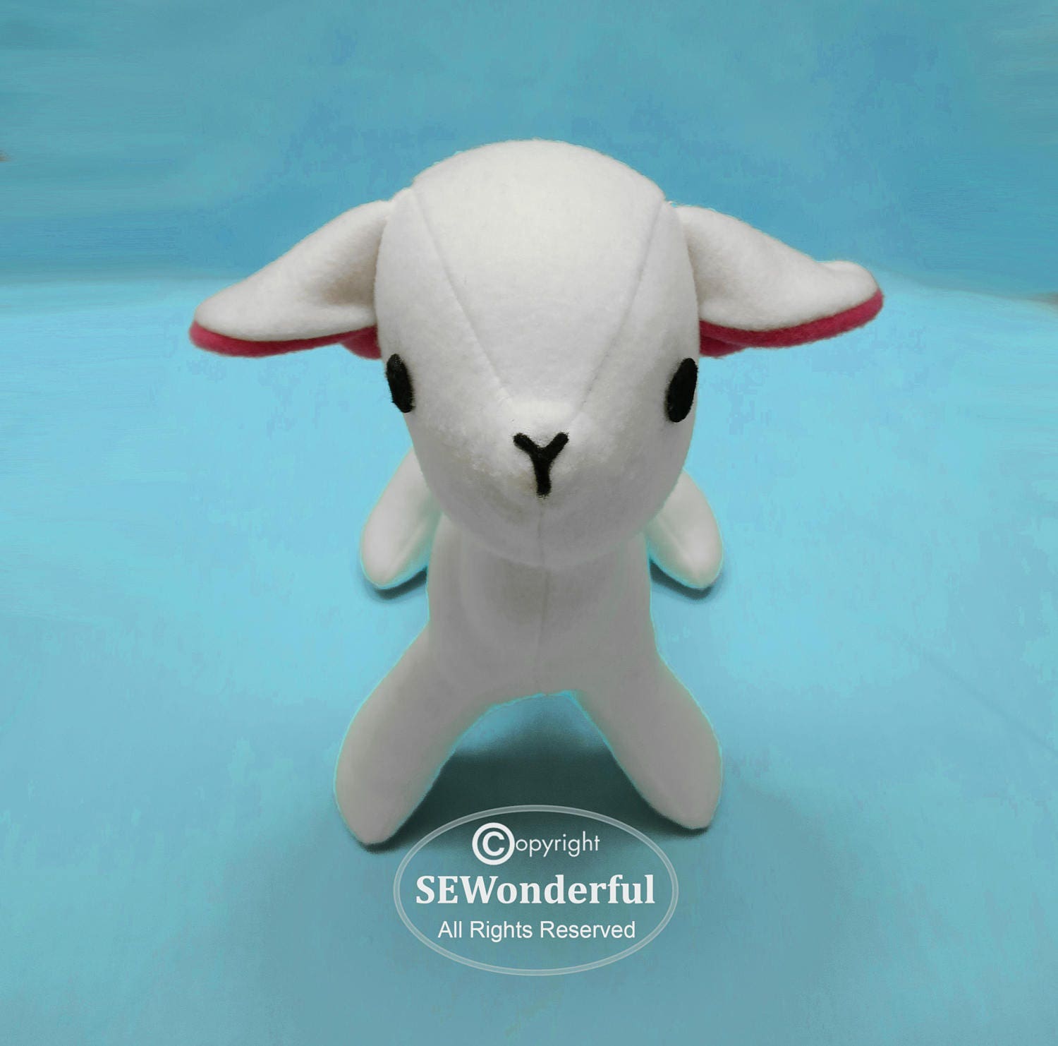 Sweet Lamb Sheep Plush Stuffed Animal Sewing Pattern PDF