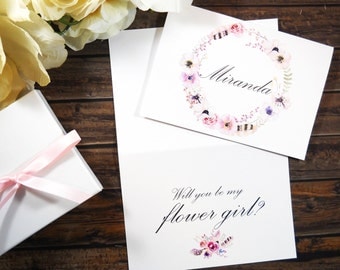 Will You Be My FLOWER GIRL Card, Will You Be My Flower Girl, Flower Girl Card, Flower Girl Gift, Flower Girl Proposal, Flower Girl Box