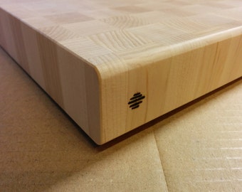 Made to order, Custom End grain Butcher block cutting boards from hard maple, bespoke furniture