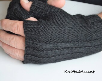 Fingerless mittens/gift for him/knit gloves/winter gloves/gloves/gloves wool/gloves winter/gloves and mittens/fingerless