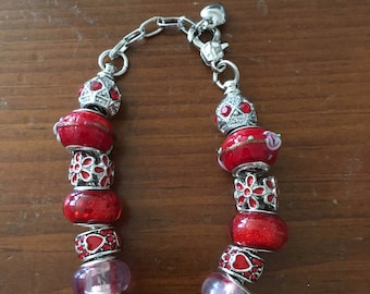 Red Hot Lover european style bracelet
