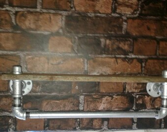 Pipe towel bar | Etsy