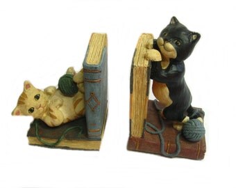 cat bookends paint your own cat bookends paint your own
