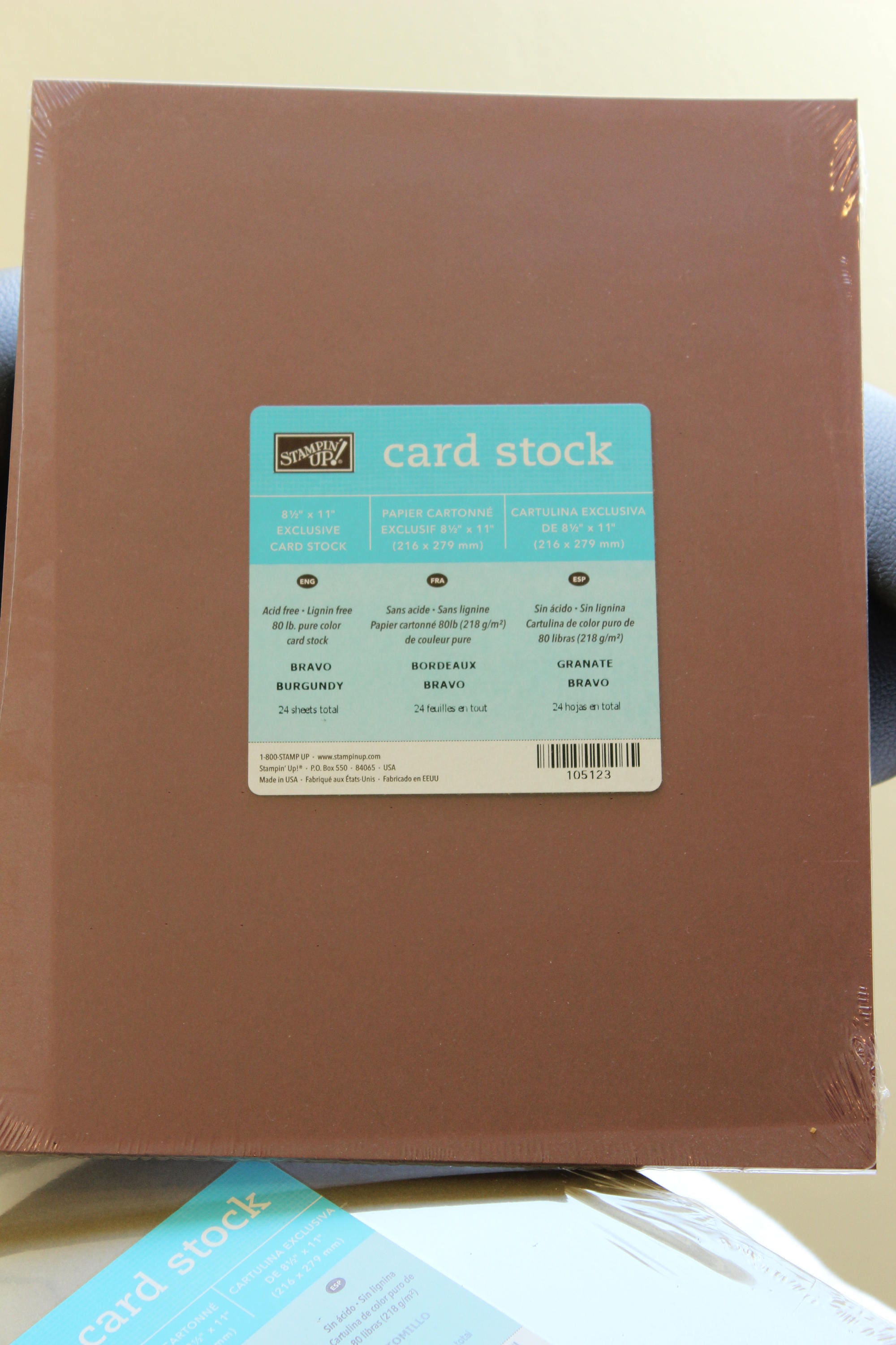 Stampin Up! Cardstock FREE STD SHIP Bravo Burgundy 8.5 x 11 Card Stock