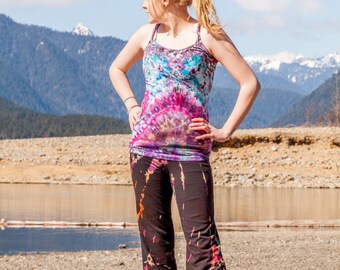Bleach Tie Dye Yoga Pants