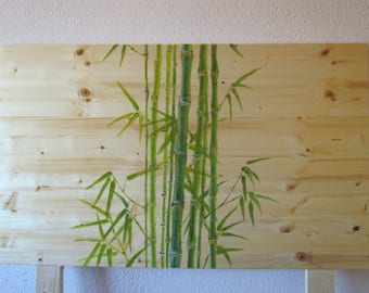 Beautiful headboard handpainted Bonito headboard of bed hand painted