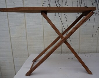 Vintage Wooden Child's Ironing Board ~ Primitive Design ~ Folding
