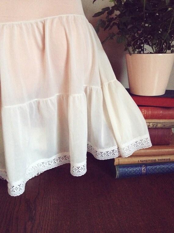white half slip skirt